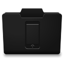 Black Movil Icon 128x128 png
